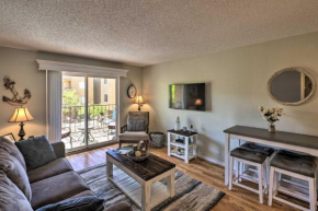 Condo with Balcony Walk to Lake, Dining, Shops